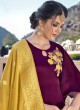 Purple Party Wear Straight Cut Suits Banarsi Silk Harleen 7803 By Maisha SC/016031