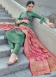 Green Party Wear Straight Cut Suits Banarsi Silk Harleen 7806 By Maisha SC/016034