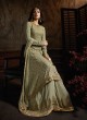 Inayat By Maisha 8602 Green Georgette Pakistani Bridal Palazzo Suit