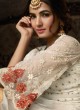 Inayat By Maisha 8604 Off White Georgette Pakistani Bridal Palazzo Suit