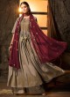 Beige Masleen Palazzo Suit For Wedding Ceremony Mahira 7501 By Maisha SC/015876