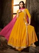 Yellow Masleen Palazzo Suit For Wedding Ceremony Mahira 7504 By Maisha SC/015879