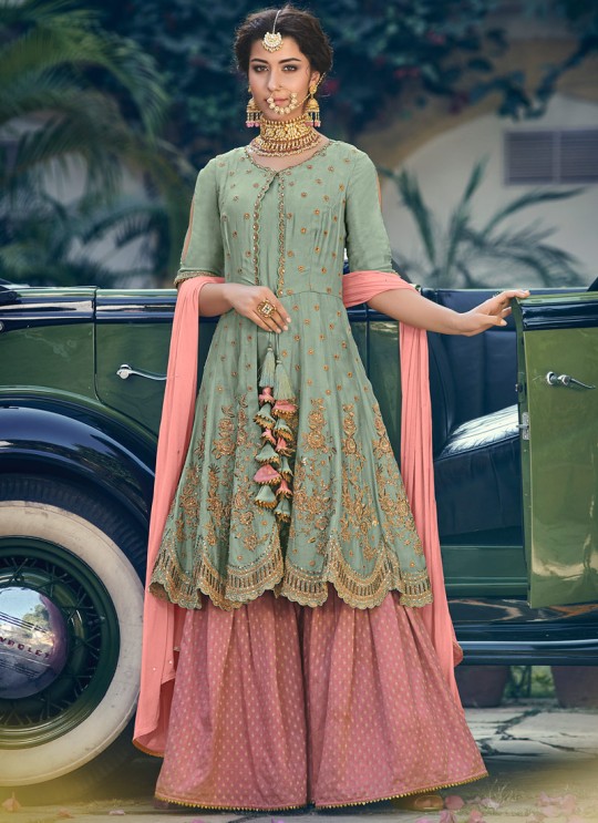 Pista Green Rangoli Georgette Mother & Daughter Wedding Wear Sharara Kameez Riwaayat 6905 By Maisha Maskeen SC/014213 Pista Green Rangoli Georgette Mother & Daughter Wedding Wear Sharara Kameez Riwaayat 6905 By Maisha Maskeen SC/014213