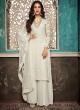 Delectable White Georgette Pakistani Style For Ceremony Sazia 7406 By Maisha SC/016182