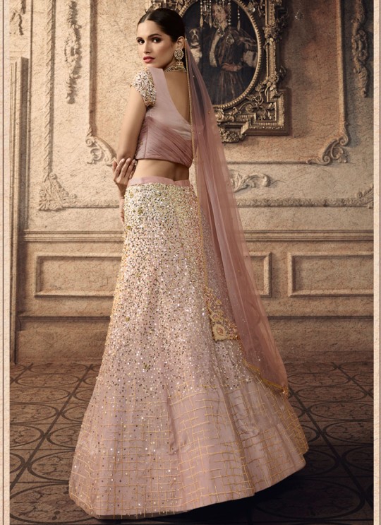 Pink Net Bridal Wedding Lehenga Choli Vivaana 20001 By Maisha