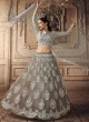 Grey Net Bridal Ghagra Choli Vivaana 20003 By Maisha