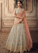 Pista Green Tissue Bridal Lehenga Choli Vivaana 20005 By Maisha