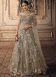 Grey Net Bridal Lehenga Choli Vivaana 20006 By Maisha