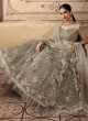 Grey Net Bridal Lehenga Choli Vivaana 20006 By Maisha