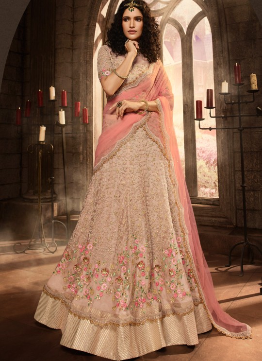 Bridal Net A-Line Lehenga In Pink Vivaana Vol 2- 21002 By Maisha SC/016843 Bridal Net A-Line Lehenga In Pink Vivaana Vol 2- 21002 By Maisha SC/016843