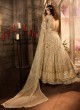 Bridal Net A-Line Lehenga In Beige  Vivaana Vol 2- 21003 By Maisha SC/016844