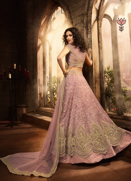 Bridal Net A-Line Lehenga In Lavender Vivaana Vol 2- 21004 By Maisha SC/016845 Bridal Net A-Line Lehenga In Lavender Vivaana Vol 2- 21004 By Maisha SC/016845