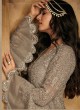 Gown Style Anarkali For Wedding Ceremony In Grey Color Net Aafreen Vol 2 7203 By Maisha SC/015414 Gown Style Anarkali For Wedding Ceremony In Grey Color Net Aafreen Vol 2 7203 By Maisha SC/015414