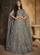 Trendy Net Gown Style Anarkali For Wedding Ceremony In Grey Color Aafreen Vol 2 7206 By Maisha SC/015417