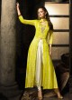 Yellow Cotton Satin Party Wear Indo Western Kurti Meave 7904 By Maisha  SC/016326 Size XL