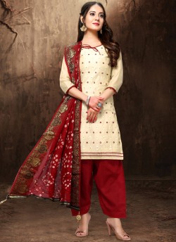 Bandhani By Viva Fashion 1002 Colours Festival Wear Chanderi Silk Churidar Suits