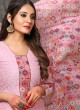 Kalamkari By Viva Fashion VF-1001A Pink Chanderi Silk Festival Wear Churidar Suit