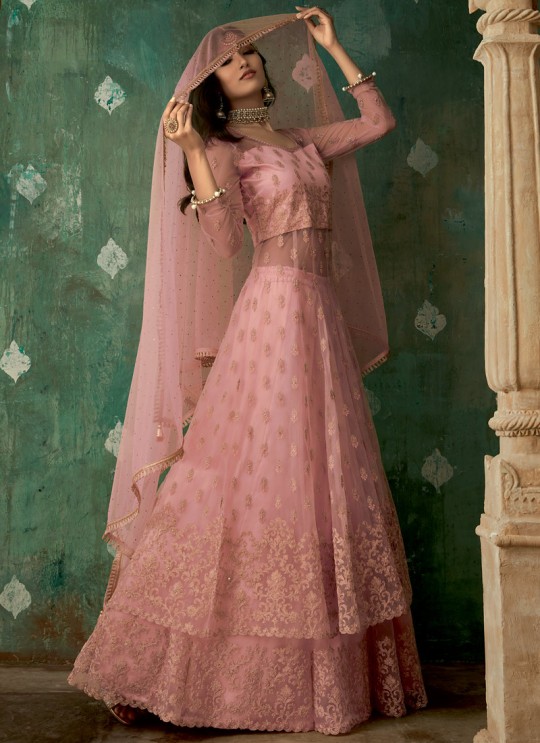 Net Bridal Lehenga Dress In Pink Glamour Vol 78 By Mohini Fashion 78002