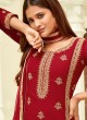 Red Georgette Embroidered Straight Cut Suit Glamour Vol 58 58006 By Mohini Fashion SC/013410