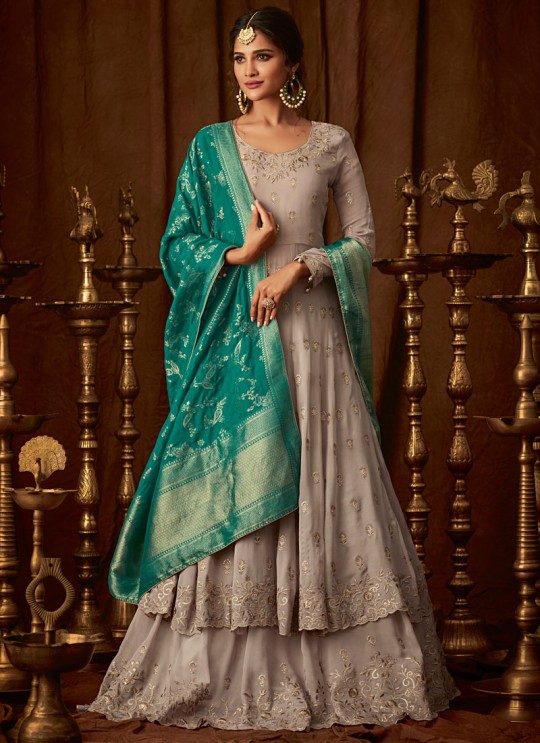Beige Georgette Wedding Anarkali For Bridesmaids Glamour Vol 64 64003 By Mohini Fashion SC/015185 Beige Georgette Wedding Anarkali For Bridesmaids Glamour Vol 64 64003 By Mohini Fashion SC/015185