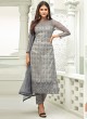 Grey Net Straight Cut Suit For Mehndi Ceremony Glamour Vol 63 63002 Set By Mohini Fashion SC/015160