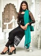 Black Net Straight Cut Suit For Mehndi Ceremony Glamour Vol 63 63004 By Mohini Fashion SC/015061 Black Net Straight Cut Suit For Mehndi Ceremony Glamour Vol 63 63004 By Mohini Fashion SC/015061