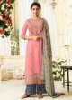 Jennifer Winget Pink Muslin Silk Straight Cut Suit Aafreen 114 By Mugdha SC/012293