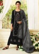Jennifer Winget Black Muslin Silk Straight Cut Suit Aafreen 115 By Mugdha SC/012294