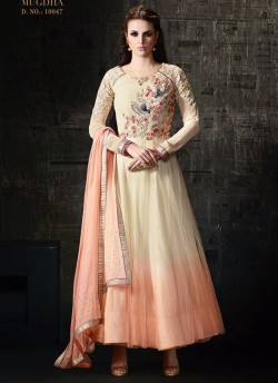 Pink Georgette Anarkali Suit Platinum 3 10047 By Mugdha SC/002747