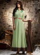 Jennifer Winget Green Georgette Anarkali Suit Trendy 1102 By Mugdha SC/005951