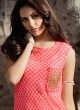 Jennifer Winget Pink Chiffon, Georgette Anarkali Suit Trendy 1107 By Mugdha SC/005954
