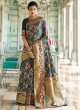 Black Handloom Silk Wedding Saree Kalanjali Silk 100002 By Rajtex