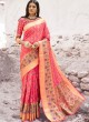 Pink Handloom Silk Designer Saree Kadampalli Silk 102007 By Rajtex
