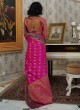 Magenta Handloom Silk Designer Saree Kohinoor Silk 103002 By Rajtex