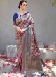 Blue Handloom Silk Wedding Saree Kilfi 86005 By Rajtex
