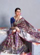 Blue Handloom Silk Wedding Saree Kilfi 86005 By Rajtex