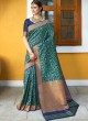Blue Handloom Silk Wedding Saree  Klayanam 88007 By Rajtex