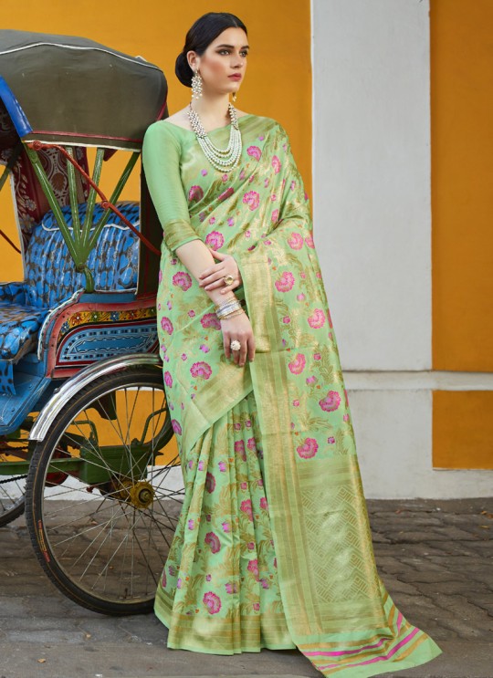 Green Handloom Silk Wedding Saree Klayanam 88011 By Rajtex Green Handloom Silk Wedding Saree Klayanam 88011 By Rajtex