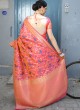 Pink Handloom Silk Wedding Saree Karmala Silk 89006 By Rajtex
