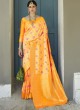 Yellow Handloom Silk Wedding Saree Karmala Silk 89009 By Rajtex
