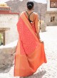 Pink Handloom Silk Casual Saree Kalash 92001 By Rajtex