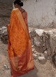 Yellow Handloom Silk Casual Saree Kalash 92006 By Rajtex