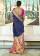 Blue Pure Paithani Silk Designer Saree KASTURI SILK 95009 By Rajtex