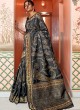 Black Handloom Silk Party Wear Saree KUSHAA SILK 97007 By Rajtex