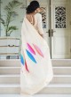 Cream Handloom Silk Party Wear Saree KOKILA SILK 98002 By Rajtex