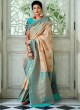 Beige Pure Linen Silk Designer Saree KANVAS LINEN 99003 By Rajtex