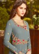 Grey Georgette Wedding Wear Abaya Style Anarkali Raazi Vol 8 20031 By Rama Fashions SC/013977