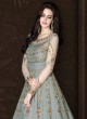 Grey Net Wedding Wear Floor Length Anarkali Raazi 10015 to 10021 Series 10018 By Rama Fashions SC/012084