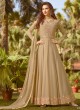 Beige Georgette Wedding Wear Abaya Style Anarkali Raazi Vol 7 20018 By Rama Fashions SC/013467
