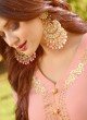 Peach Georgette Wedding Wear Abaya Style Anarkali Raazi Vol 7 20023 By Rama Fashions SC/013472